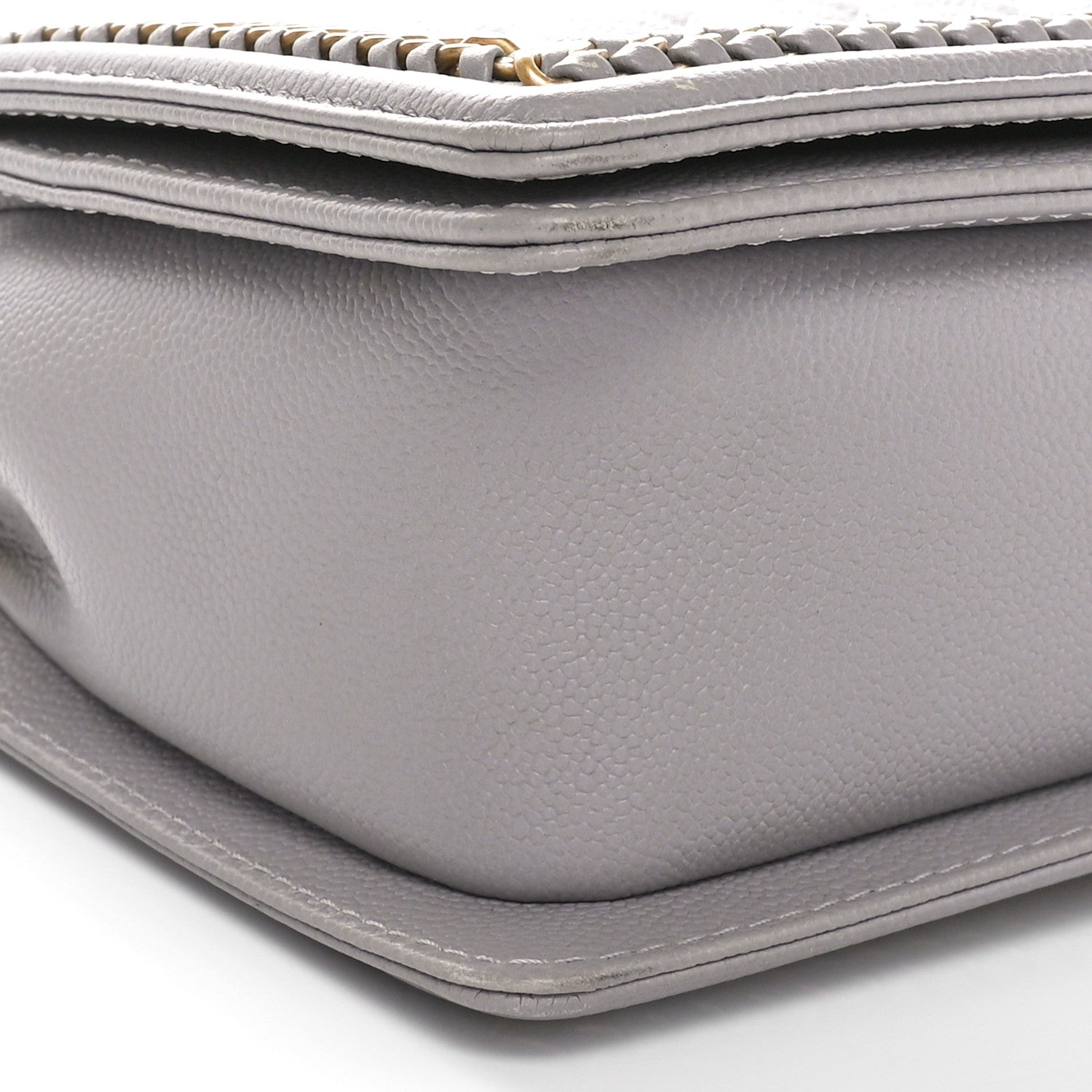 Chanel Caviar Quilted Chain Around Medium Boy Flap Grey 9 of 12