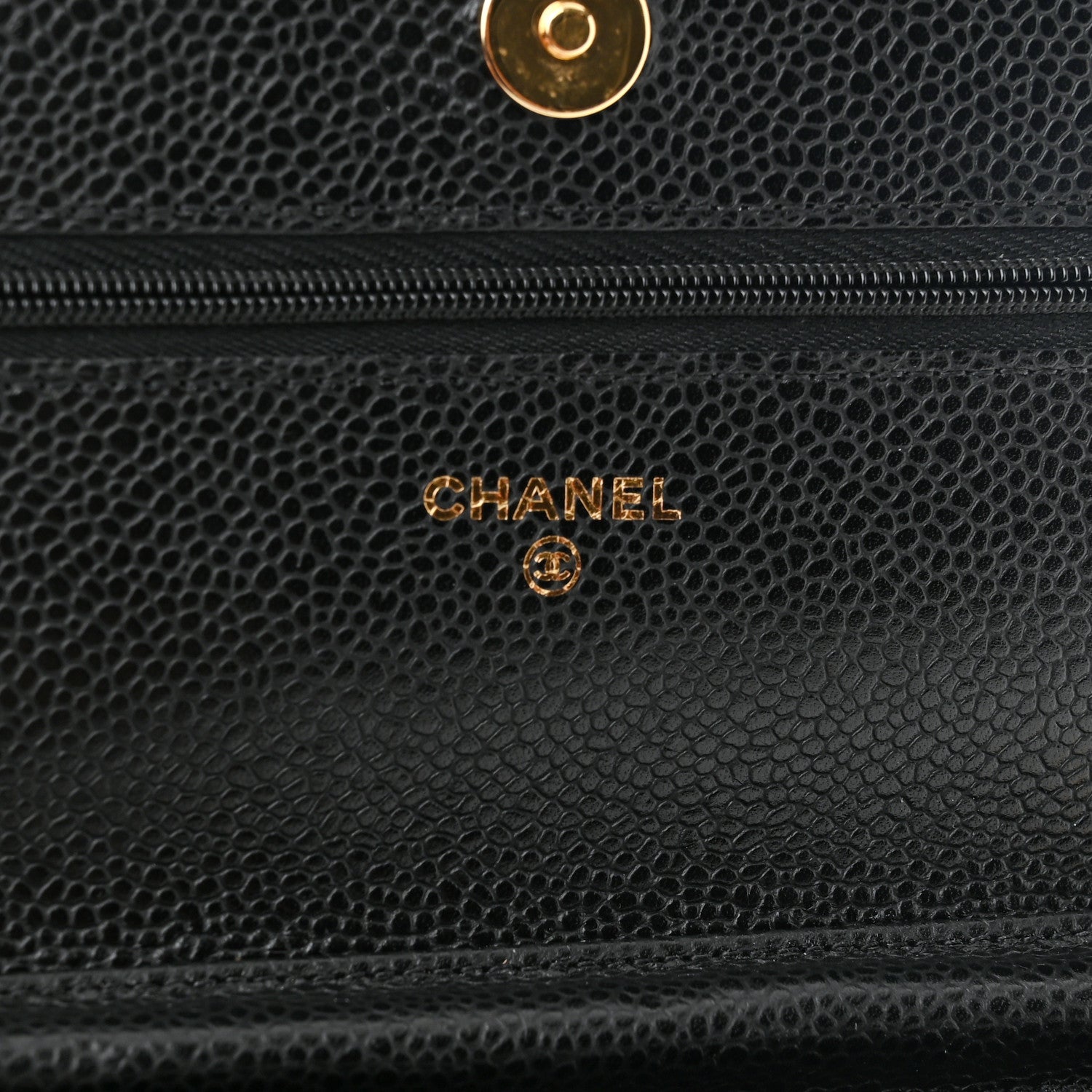 Chanel Caviar Quilted Wallet On Chain WOC Black 6 of 12