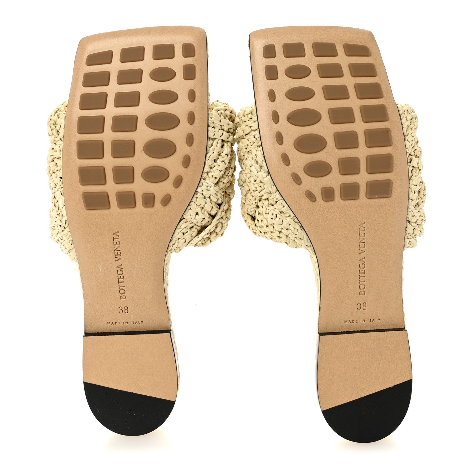 Bottega Veneta Raffia Intrecciato Lido Flat Sandals 38 White 7 of 8