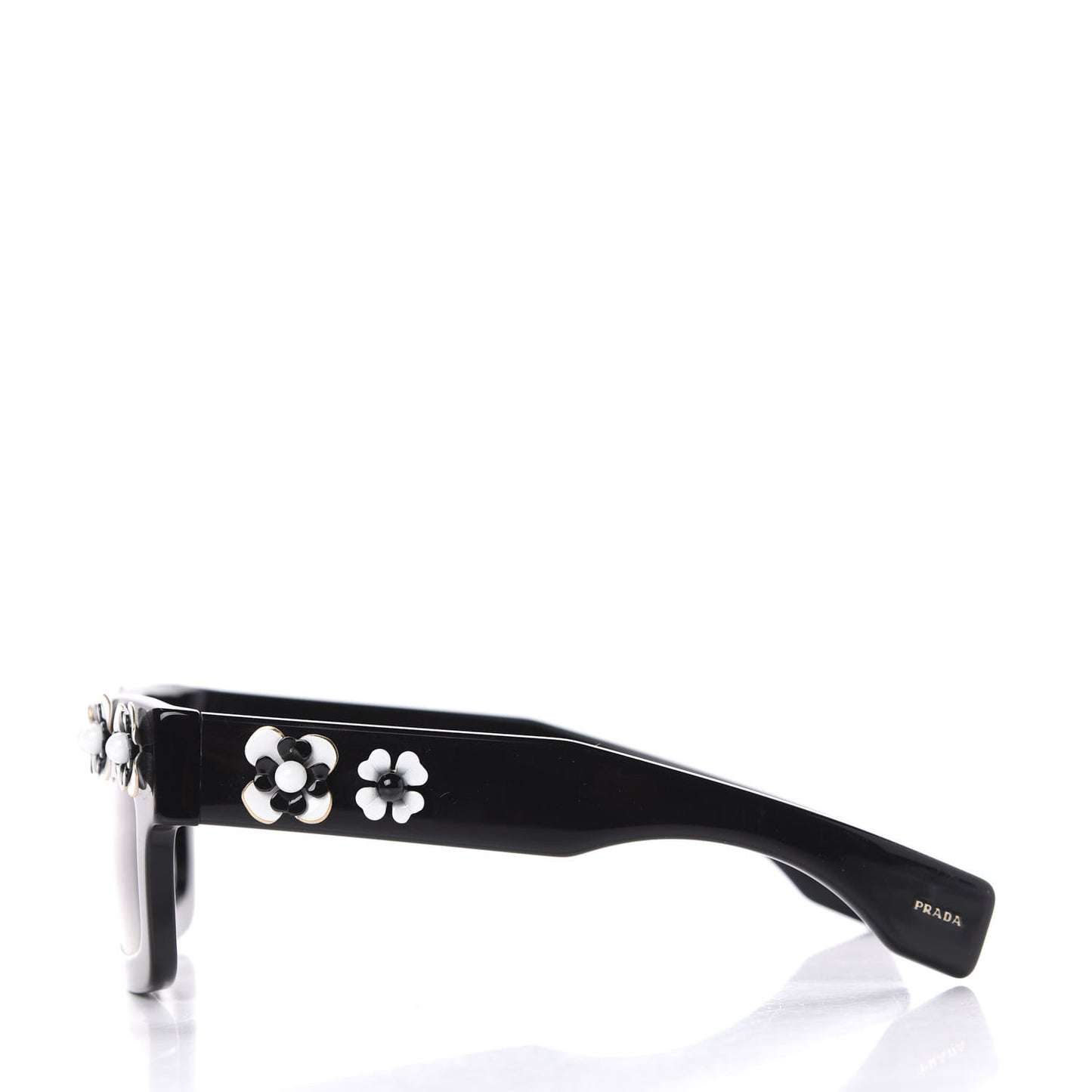 Acetate Flower Poeme Sunglasses SPR25P Black