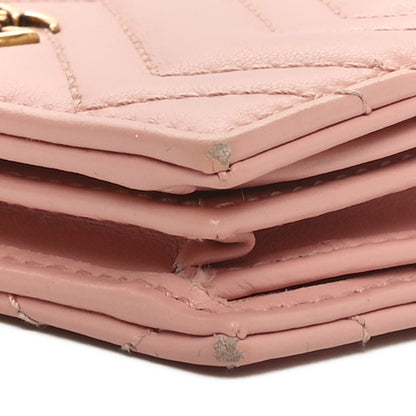 Gucci Calfskin Matelasse GG Marmont Card Case Wallet Perfect Pink 10 of 10