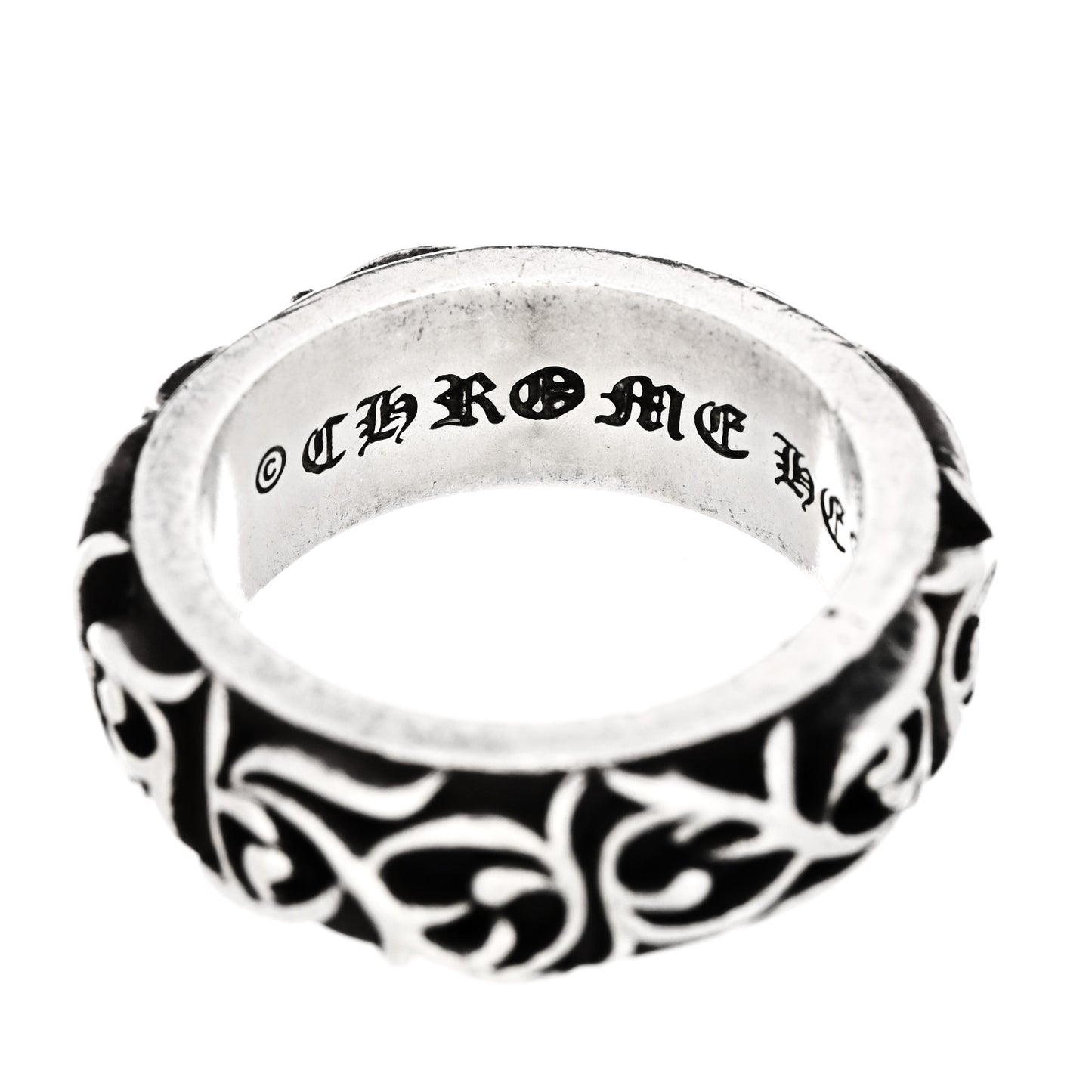 Sterling Silver Vine Band Ring 57 8