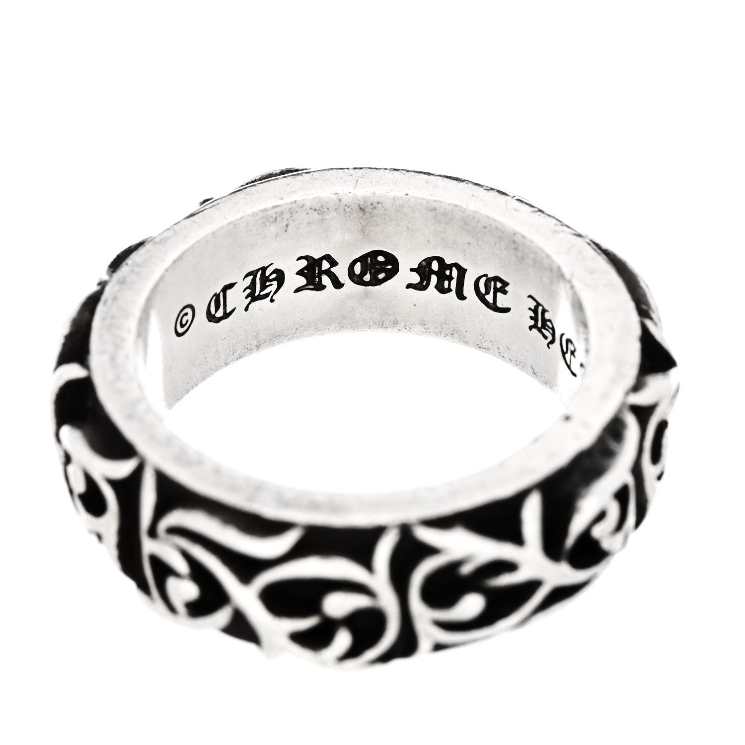 Chrome Hearts Sterling Silver Vine Band Ring 57 8 4 of 6