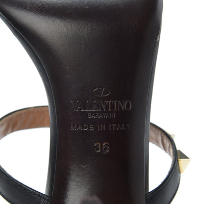 Valentino Garavani Nappa Rockstud Gladiator Sandals 36 Black 6 of 13
