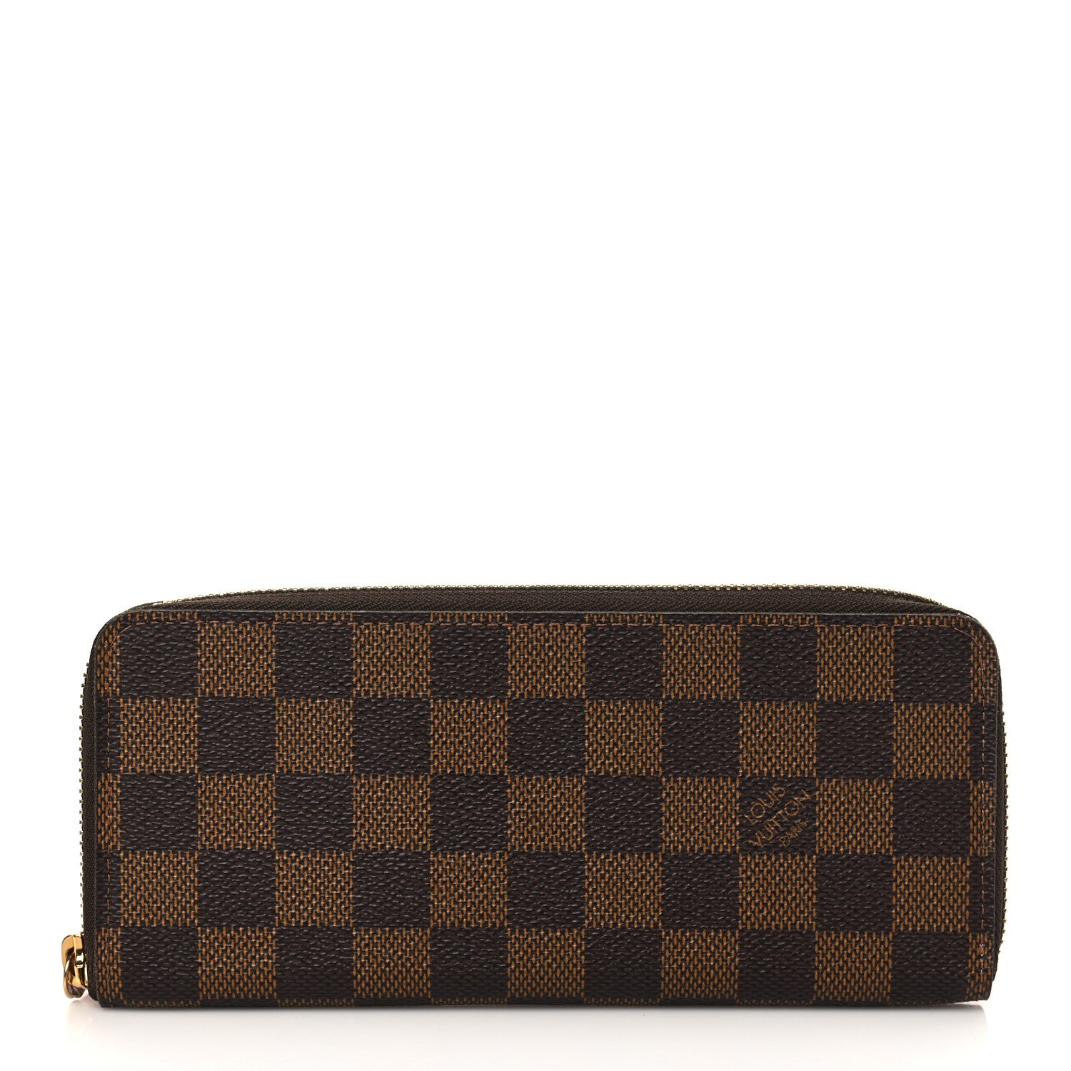 Louis Vuitton Damier Ebene Clemence Wallet Rose Ballerine 1 of 6