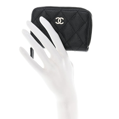 Chanel Caviar Quilted Classic Zipped Coin Purse Black 2 of 9