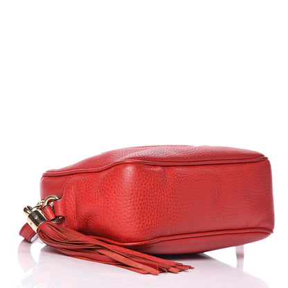 Gucci Pebbled Calfskin Small Soho Disco Bag Tabasco Red 4 of 20