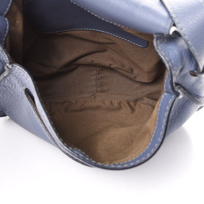 Chloe Calfskin Medium Marcie Round Crossbody Bag Street Blue 4 of 14