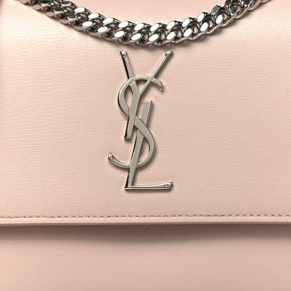 Saint Laurent Calfskin Medium Monogram Sunset Marble Pink 8 of 15