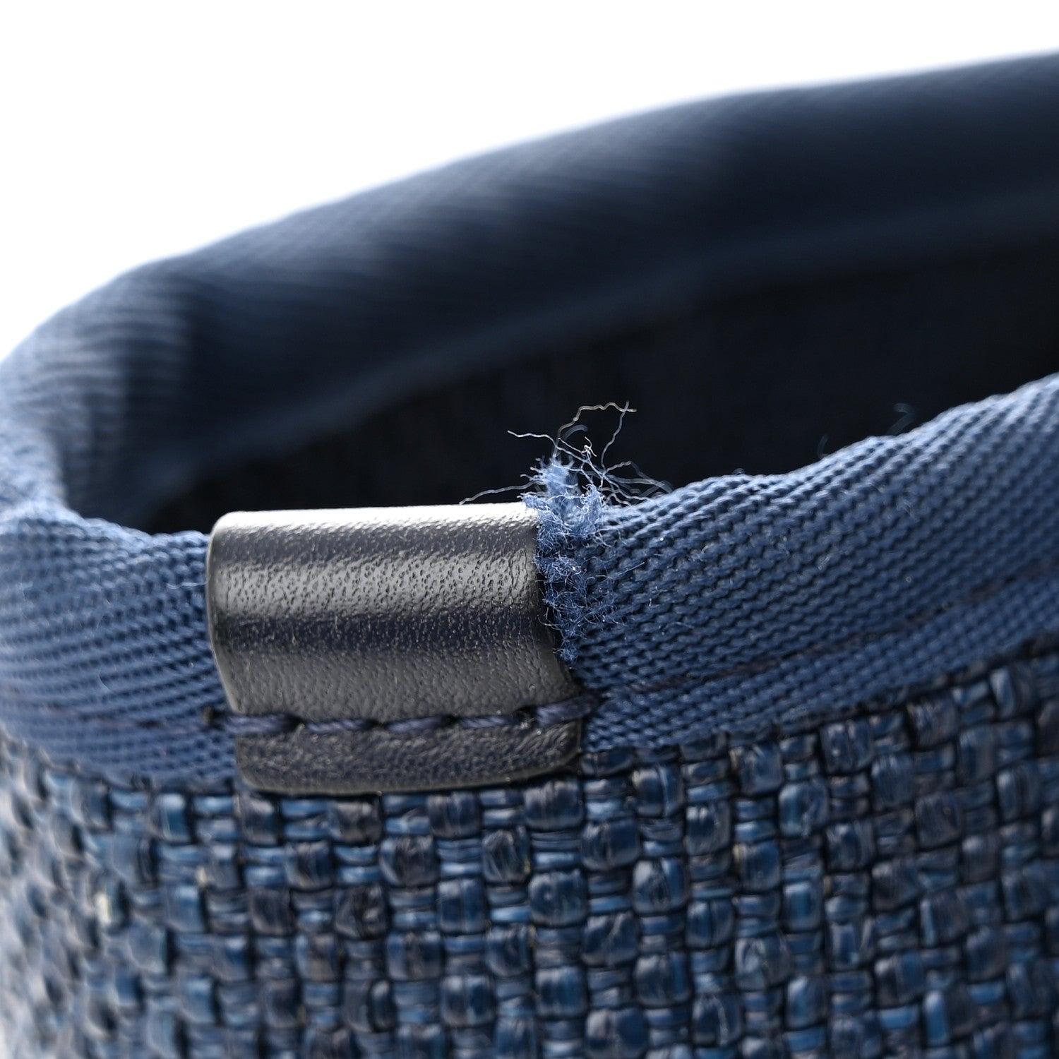Chanel Woven Straw Raffia Small Deauville Tote Blue 12 of 15
