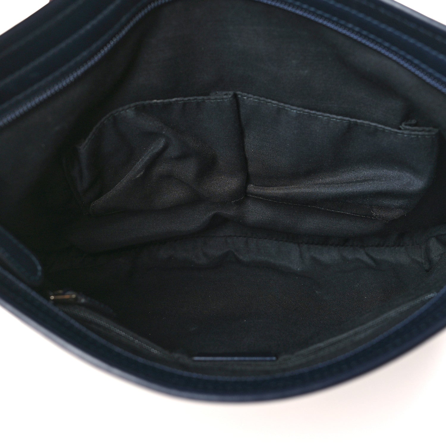 Gucci GG Supreme Monogram Web Flat Messenger Bag Navy 5 of 9