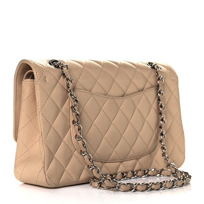 Chanel Caviar Quilted Medium Double Flap Beige Clair 3 of 10
