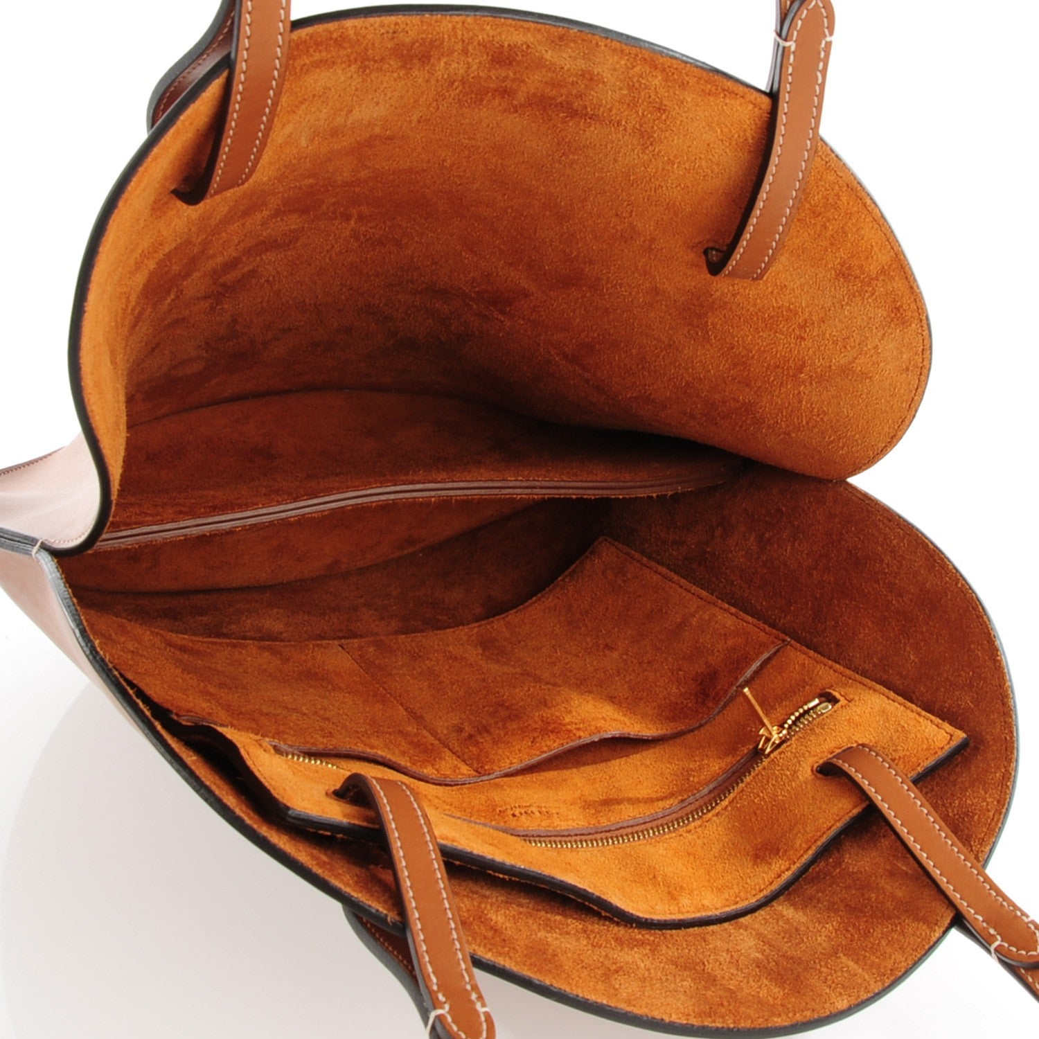 Celine Natural Calfskin Curved Shoulder Bag Tan 5 of 10