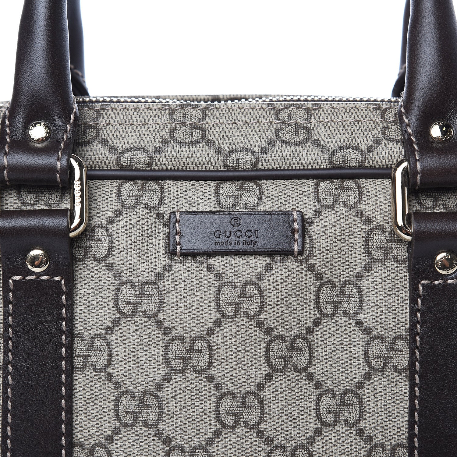 Gucci GG Supreme Monogram Briefcase Dark Brown 11 of 11
