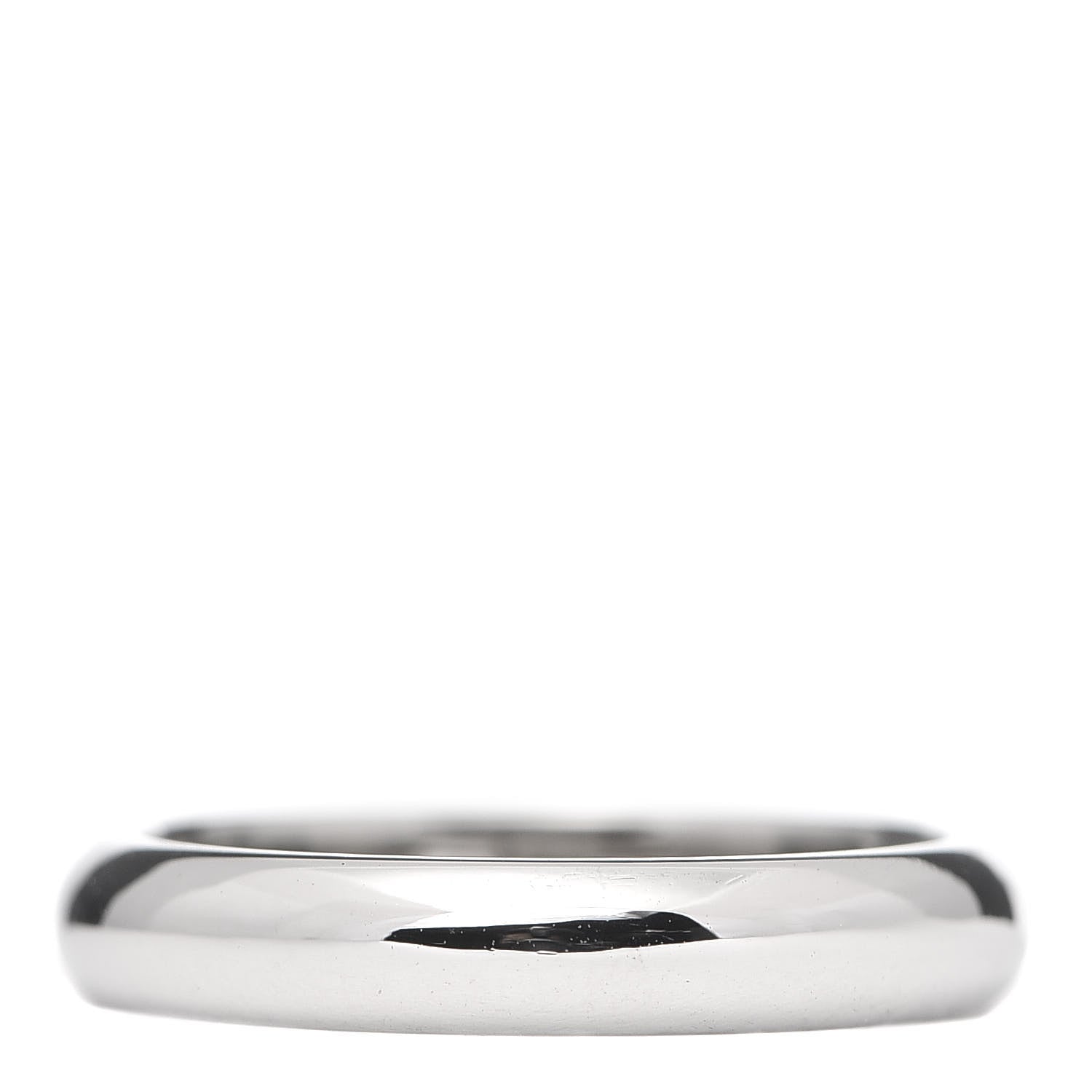 Cartier Platinum Diamond 3.5mm 1895 Wedding Band Ring 50 5.25 3 of 4