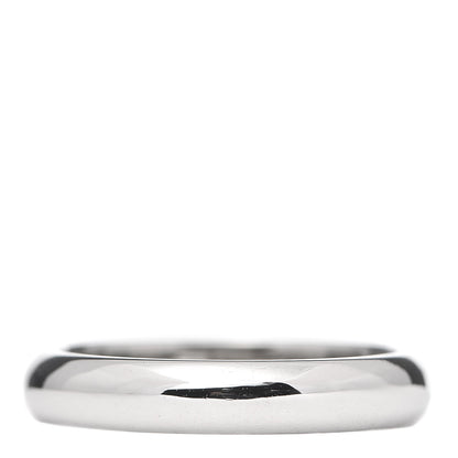 Cartier Platinum Diamond 3.5mm 1895 Wedding Band Ring 50 5.25 3 of 4