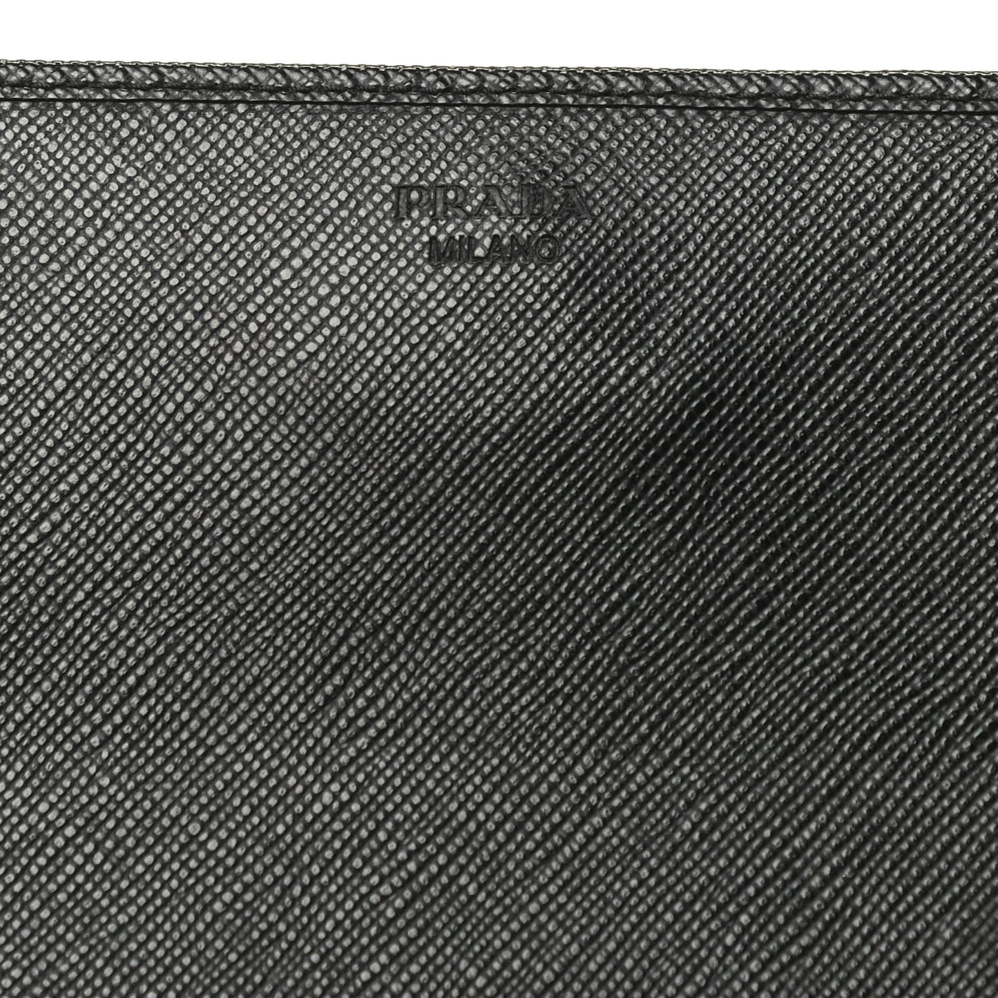 Saffiano Metal Oro Chain Wallet Black