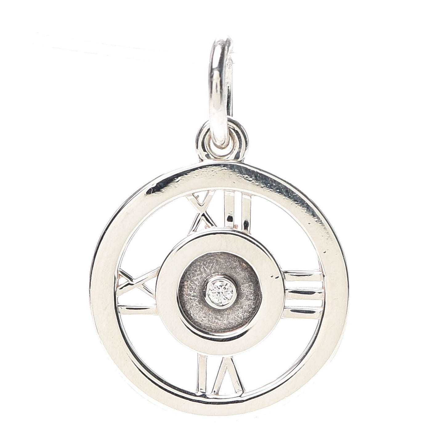 Sterling Silver Diamond Atlas Charm