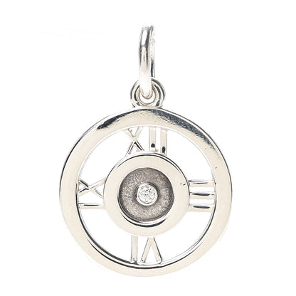 Tiffany Sterling Silver Diamond Atlas Charm 1 of 3