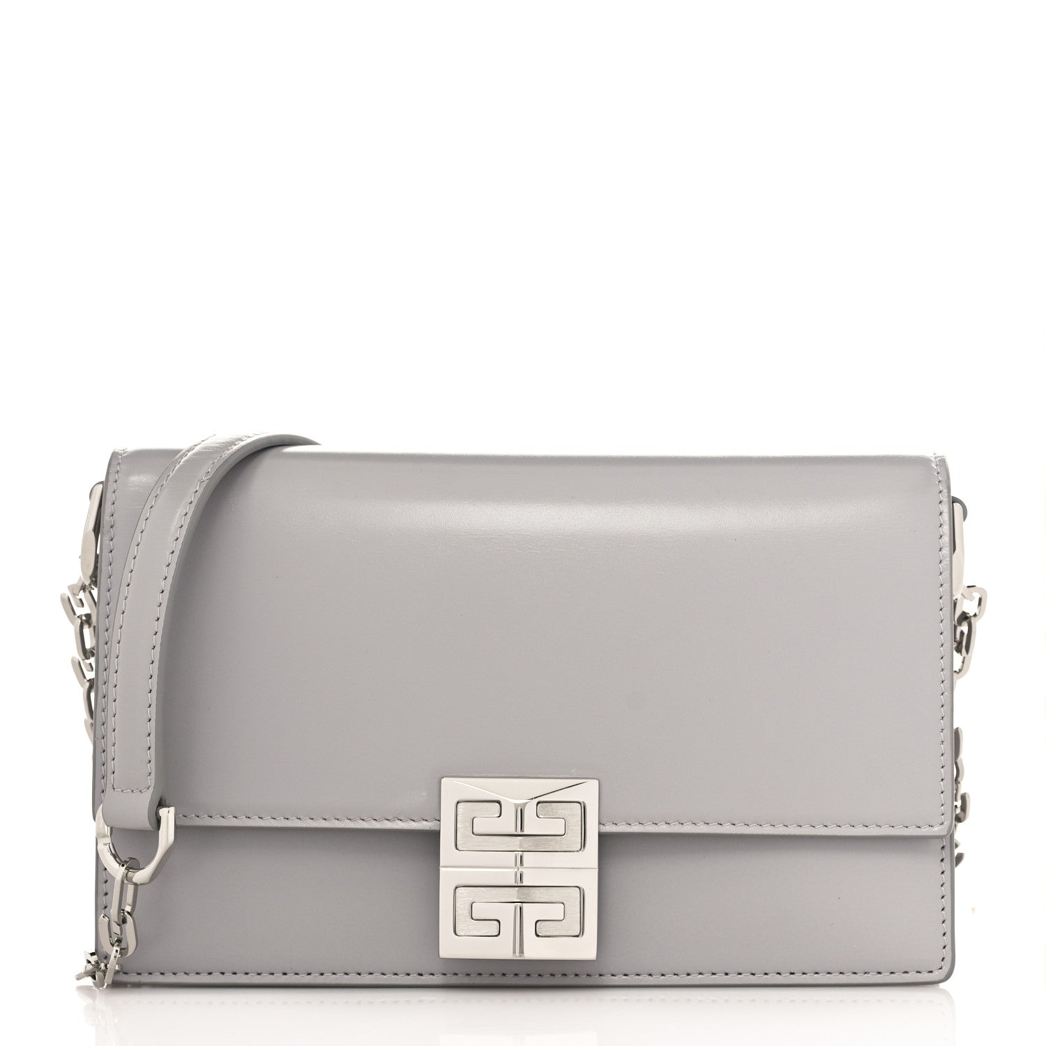Givenchy Calfskin Medium 4G Chain Shoulder Bag Cloud Grey 1 of 8