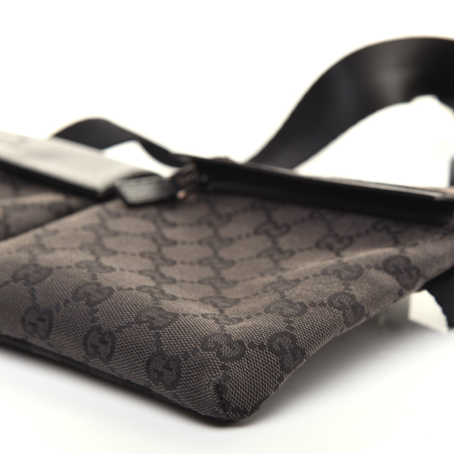 Gucci GG Monogram Double Pocket Belt Bag Black 8 of 12