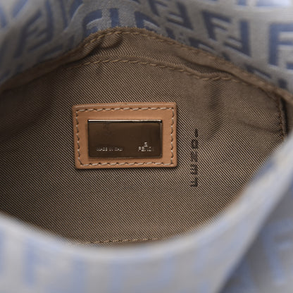 Fendi Zucchino Mini Mama Baguette Blue 6 of 11