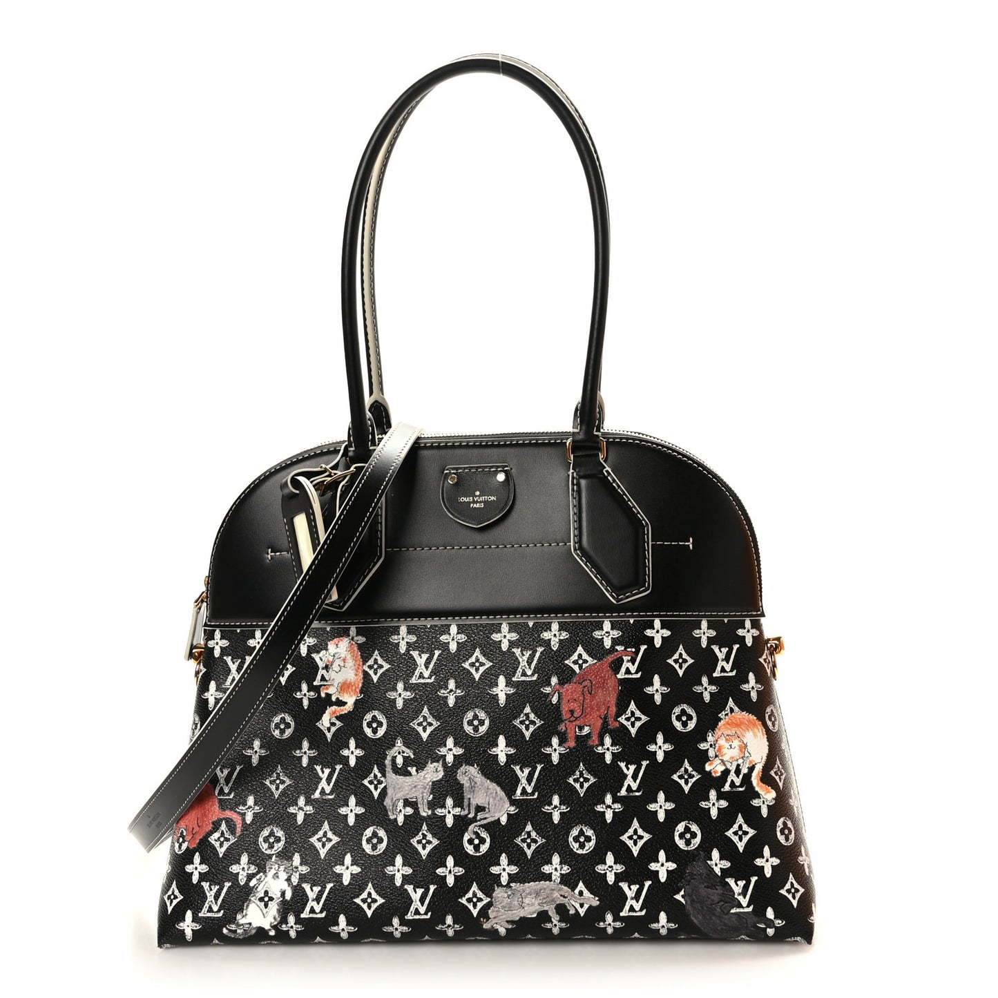 Calfskin Catogram Alma Souple MM Black