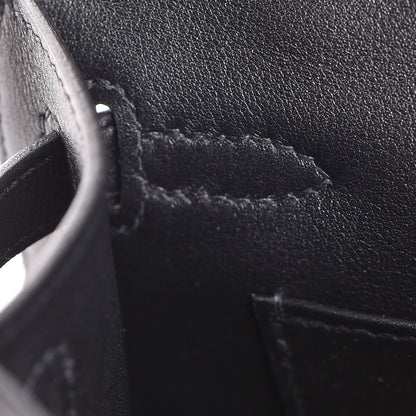 Hermes Swift Kelly Pochette Clutch Black 22 of 24