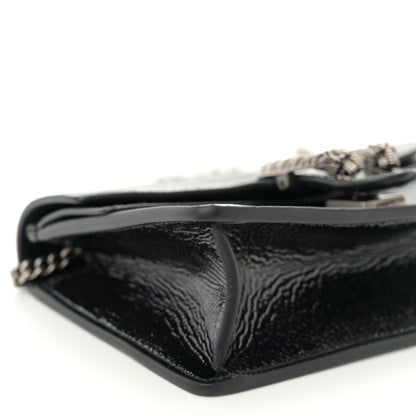 Gucci Crinkled Patent Mini Dionysus Shoulder Bag Black 8 of 10