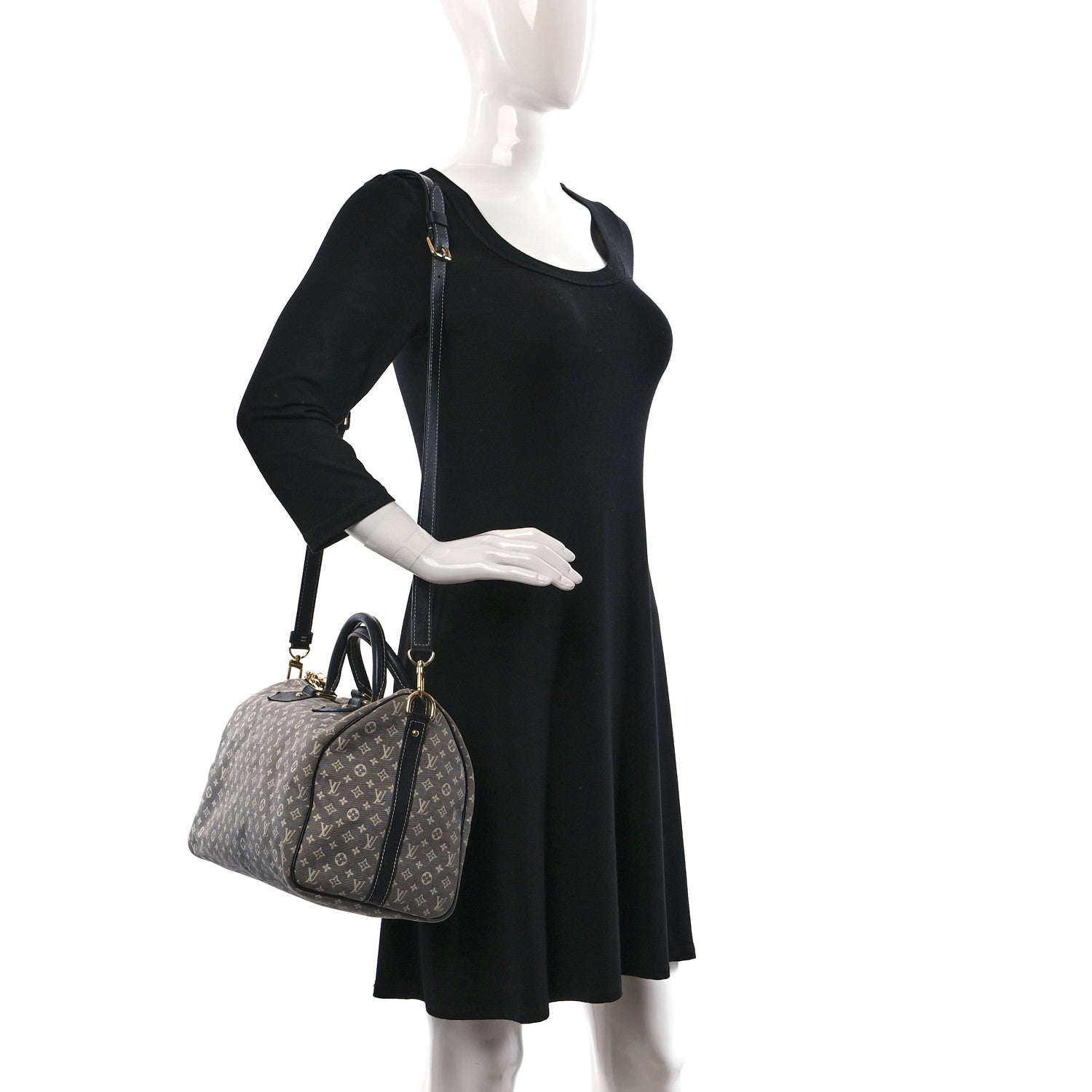 Louis Vuitton Monogram Idylle Speedy Bandouliere 30 Encre 2 of 7