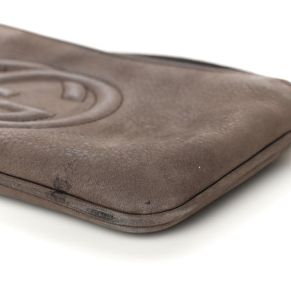 Gucci Pebbled Calfskin Soho Wristlet Brown 8 of 19