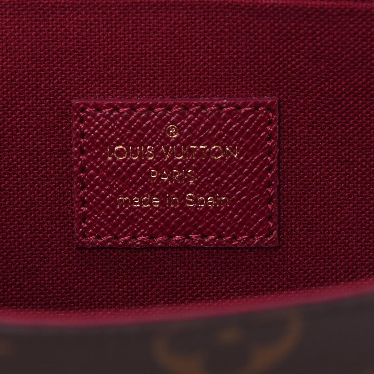 Monogram Pochette Felicie Chain Wallet Fuchsia