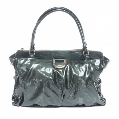 Gucci Patent D Gold Tote Green 1 of 8