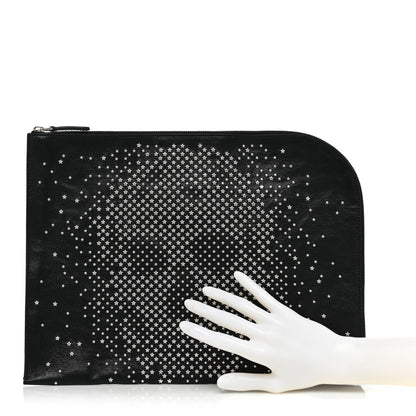 Alexander McQueen Calfskin Studded Skull Zipped Pouch Black 2 of 8