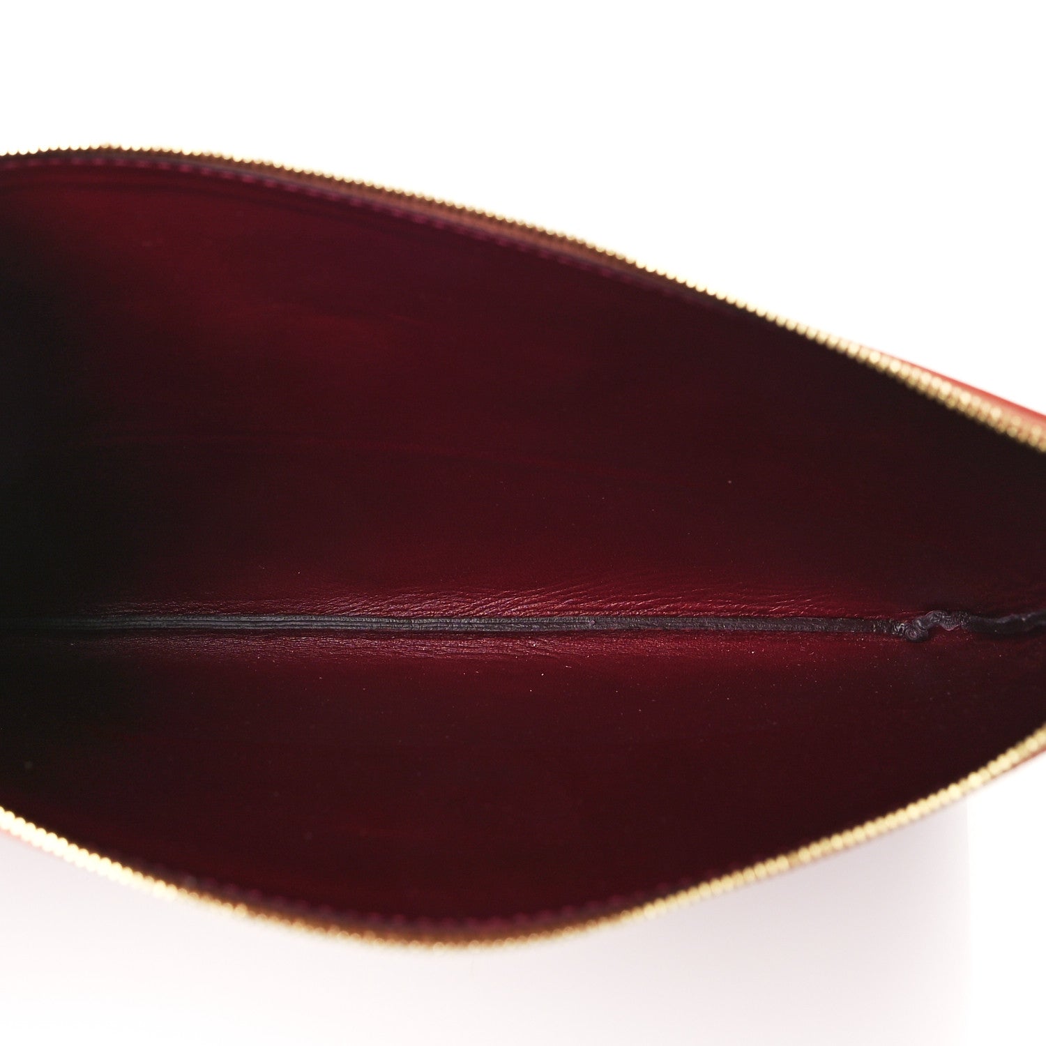 Celine Lambskin Bi-Color Solo Clutch Pouch Terracotta 5 of 10