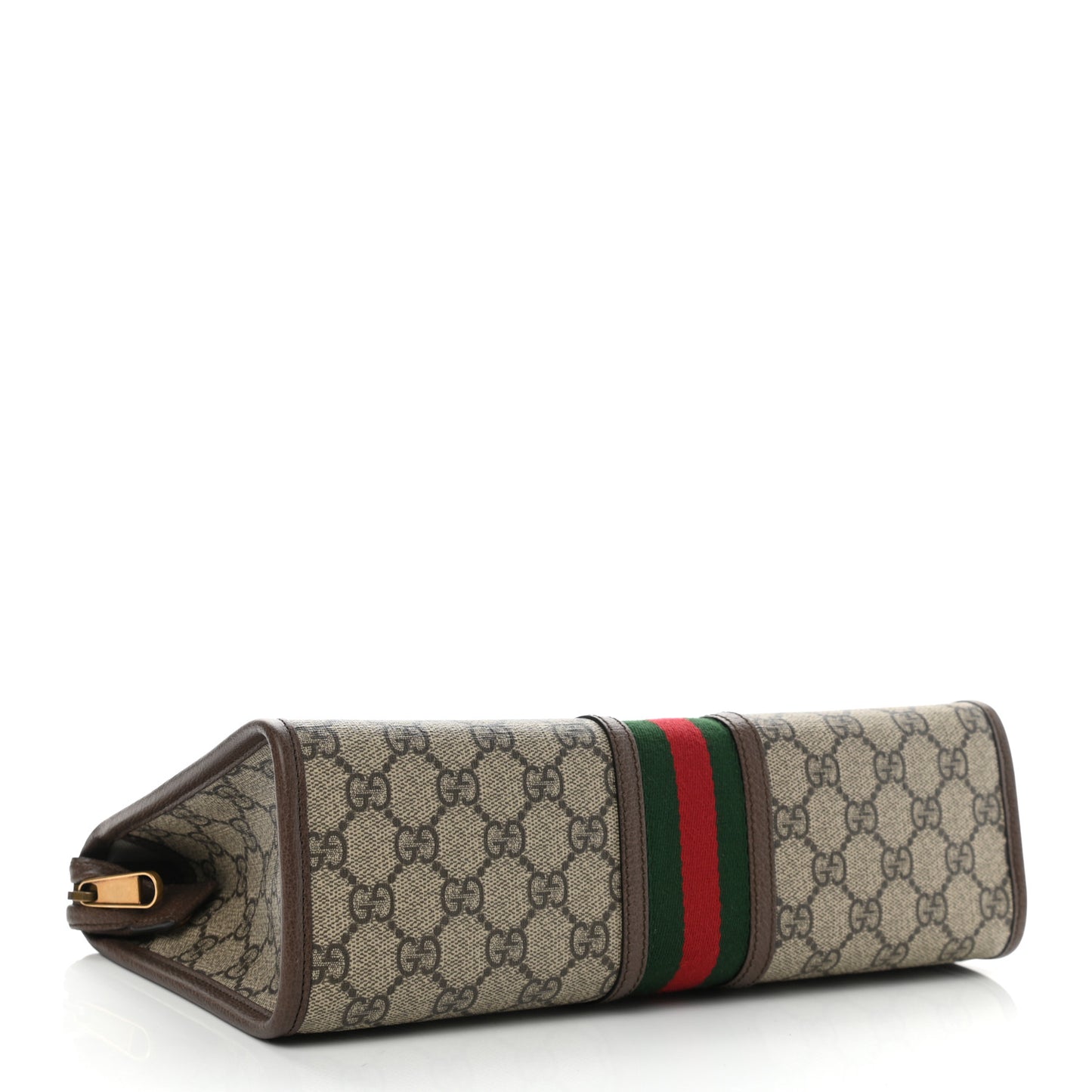 GG Supreme Monogram Web Ophidia GG Toiletry Case Beige New Acero