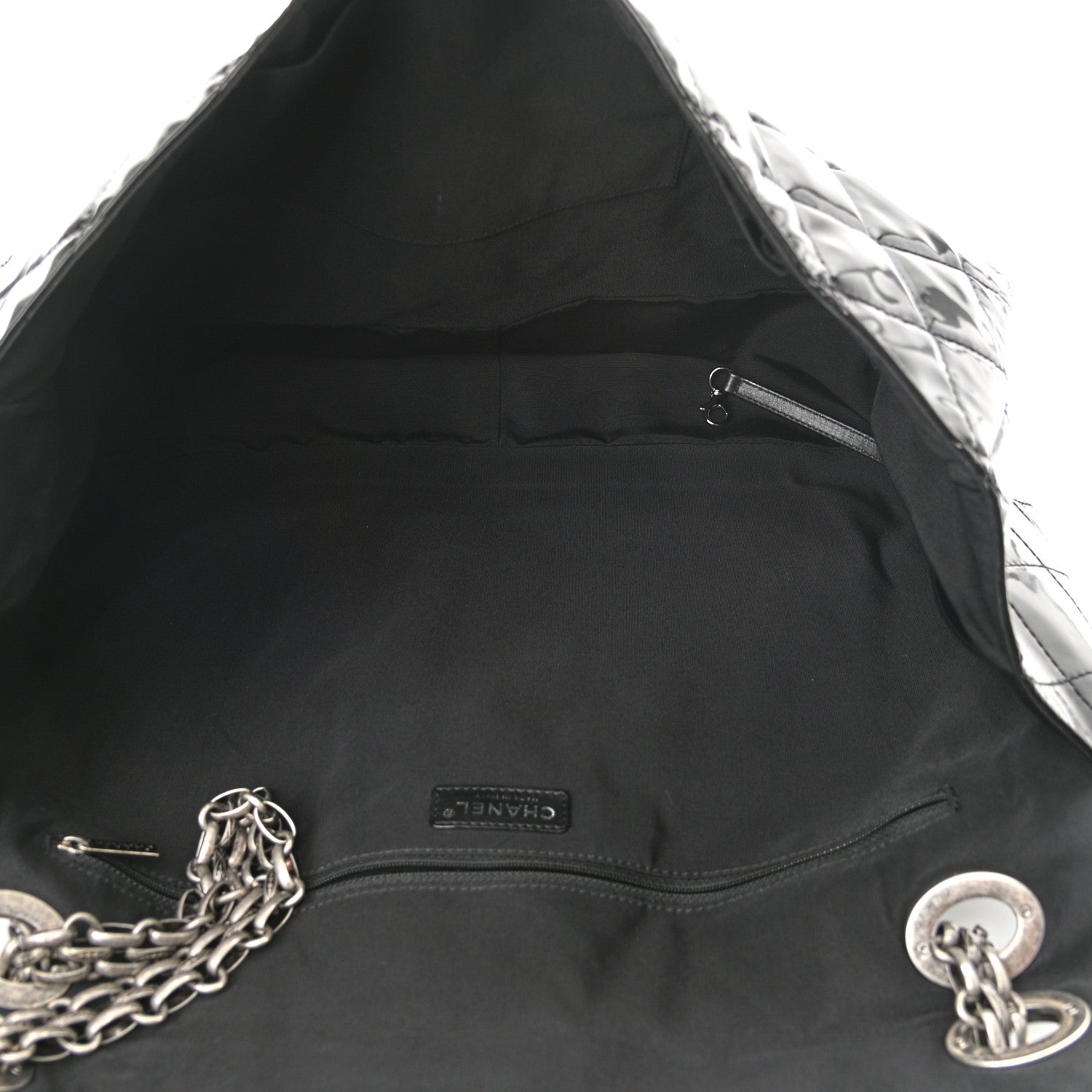 Chanel Vinyl Quilted XXL Reissue Flap Black 4 of 9