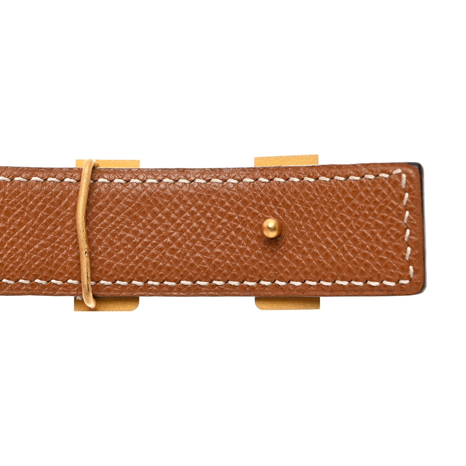 Hermes Box Courchevel 32mm Constance H Belt 75 75 30 Black Gold 9 of 9