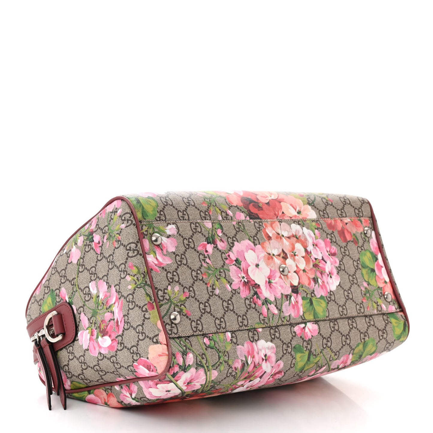 GG Supreme Monogram Blooms Medium Boston Beige Multicolor Dry Rose