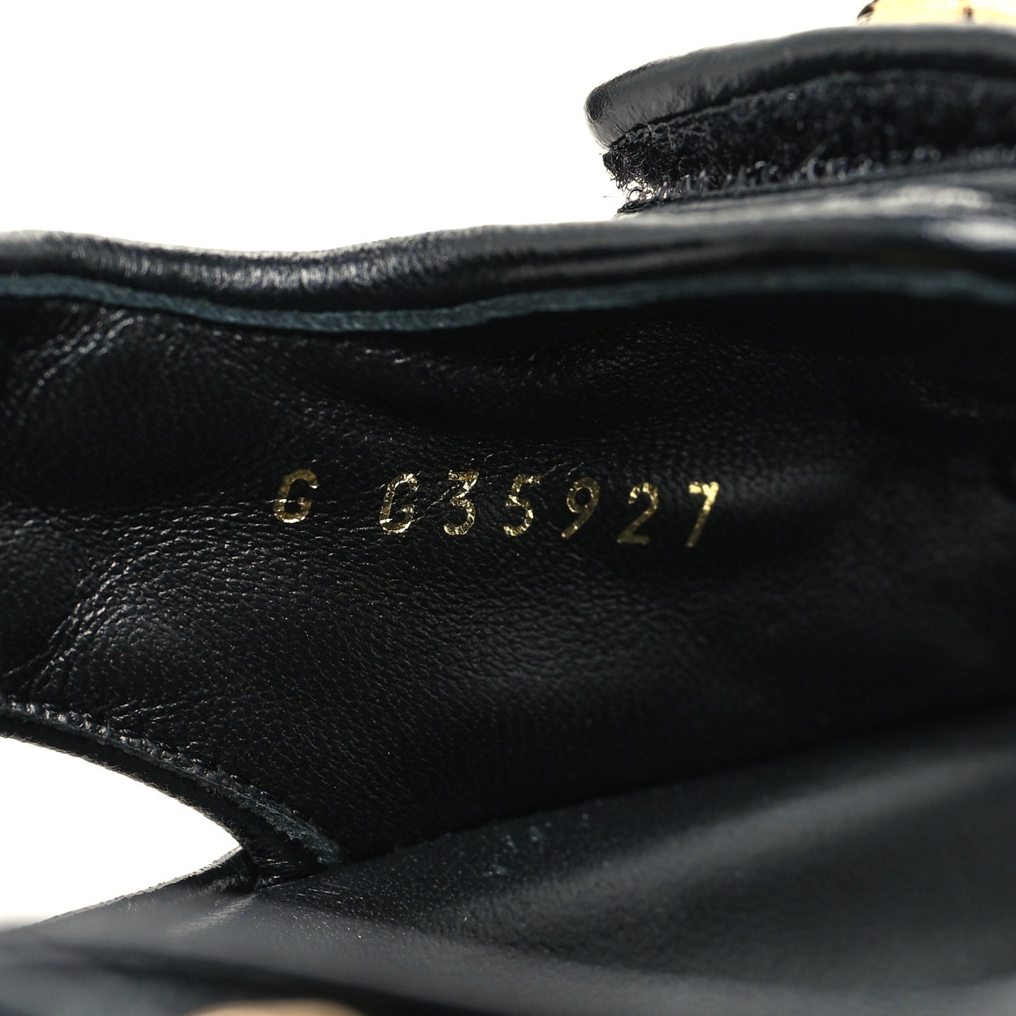 Shiny Calfskin Velcro Dad Sandals 38 Black