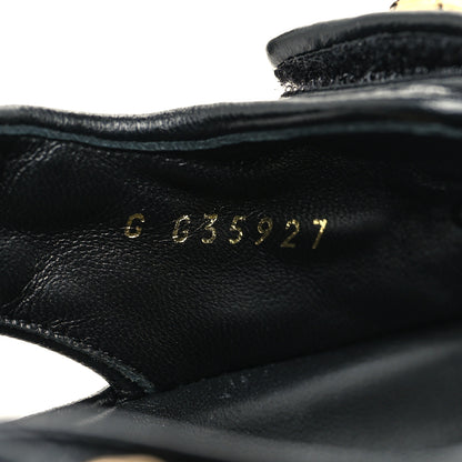Chanel Shiny Calfskin Velcro Dad Sandals 38 Black 6 of 9