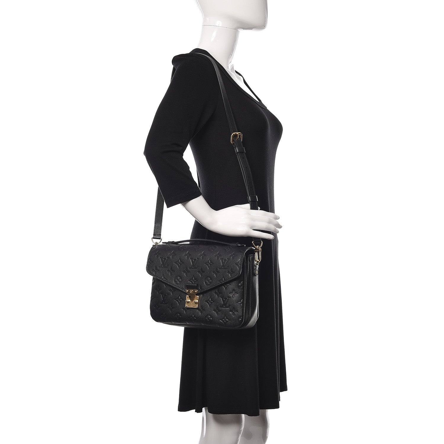 Louis Vuitton Empreinte Pochette Metis Black 2 of 11