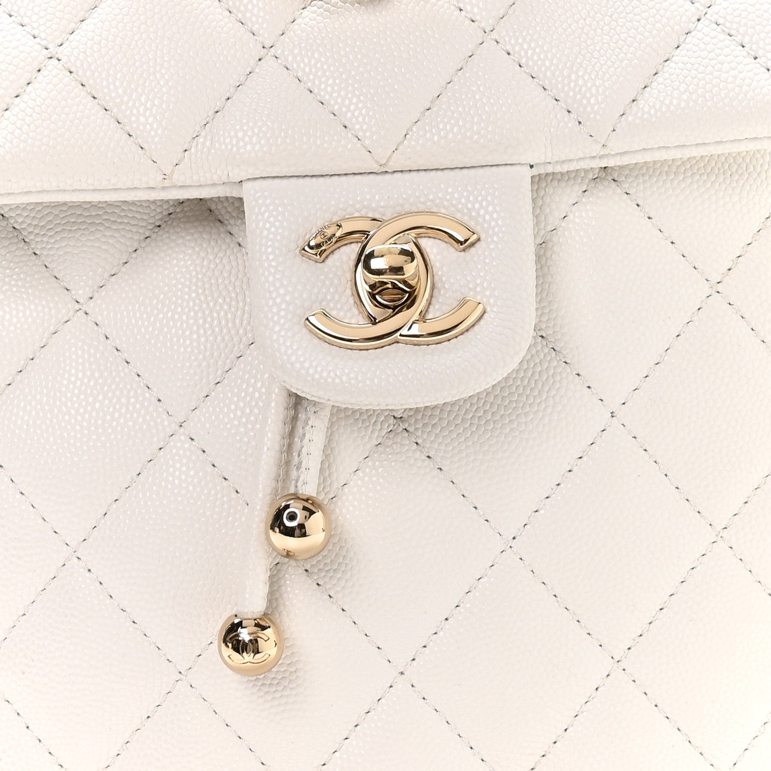 Chanel Caviar Quilted Mini Urban Spirit Backpack White 8 of 10
