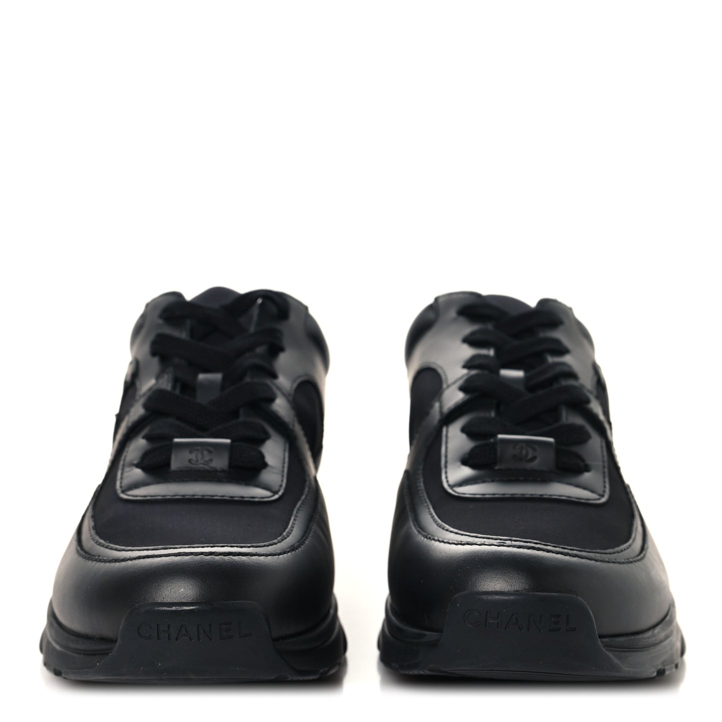 Calfskin Lambskin CC Uniform Sneakers Black 41 Black