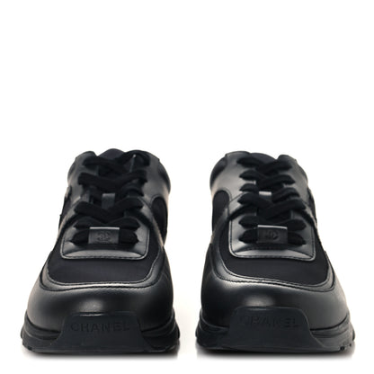 Chanel Calfskin Lambskin CC Uniform Sneakers Black 41 Black 3 of 10