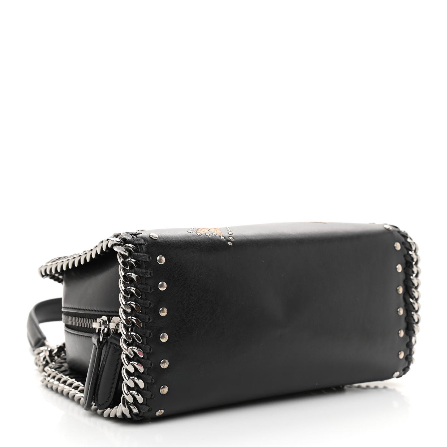 Eco Alter Nappa Mini Falabella Box Bird Top Handle Bag Black