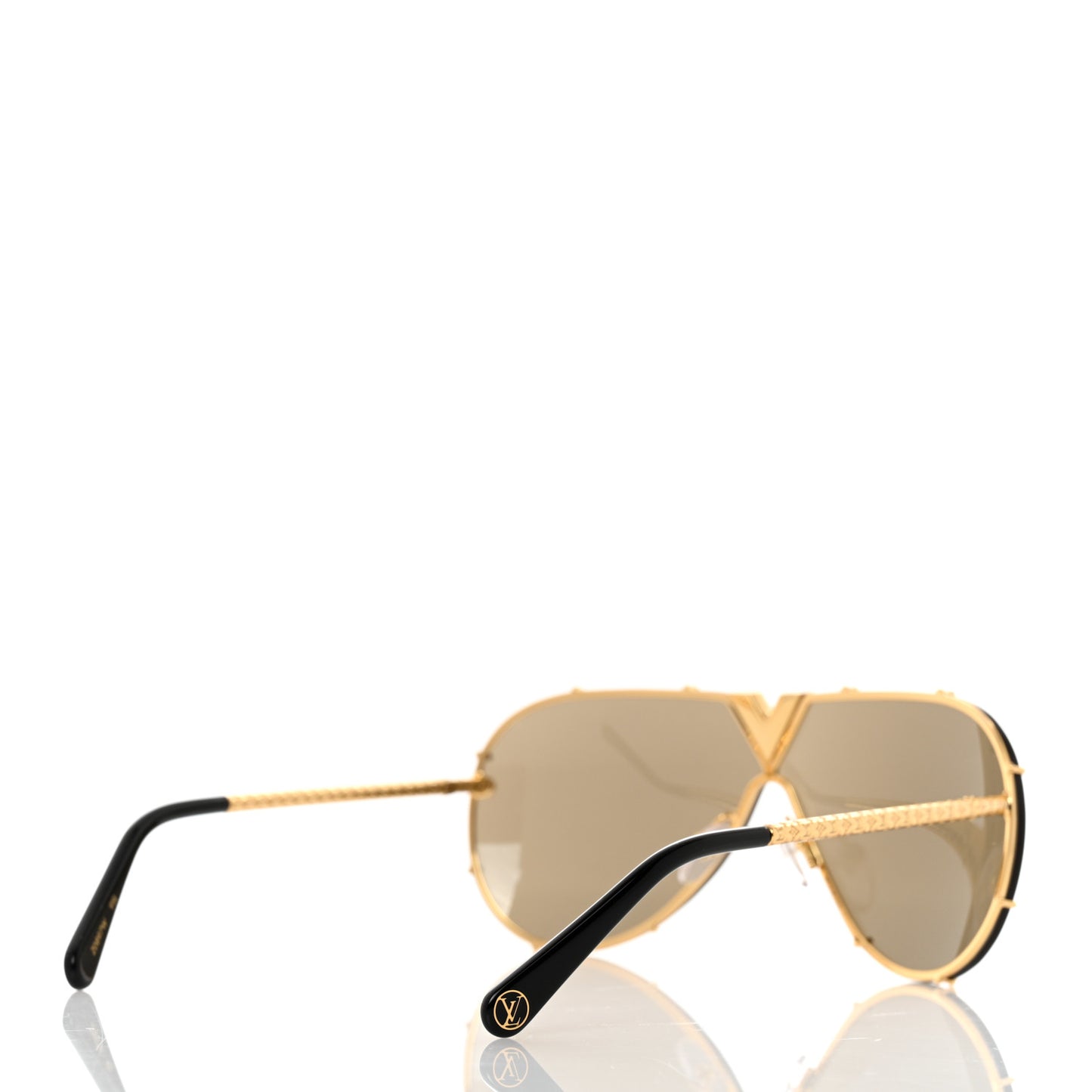 Metal LV Drive Sunglasses Z0897W Black Gold