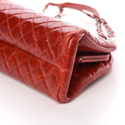 Chanel Glazed Calfskin Quilted Medium Just Mademoiselle Red 10 of 11
