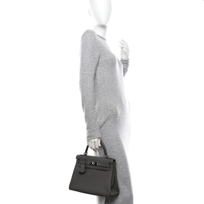 Hermes Togo Kelly Retourne 28 Etain 3 of 14