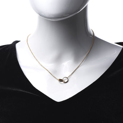 Cartier 18K Pink Gold Interlocking LOVE Necklace 2 of 10